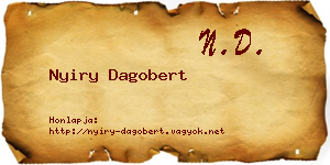 Nyiry Dagobert névjegykártya